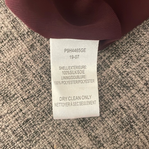 Parker Maroon Tangia Ruffle Detail Minidress size 4 - Picture 7 of 8